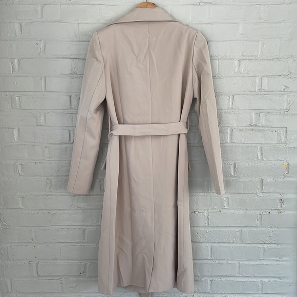 NWT Blithela Womenβs Double Breasted Trench Coat Size S in Beige - Picture 10 of 12